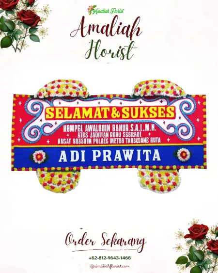 Papan Bunga Ucapan Selamat Kutisari